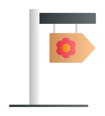 Tabela düz simgesi, vektör illüstrasyonu