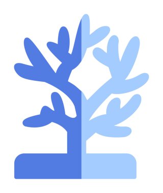 Mercan simgesi vektör illüstrasyonu