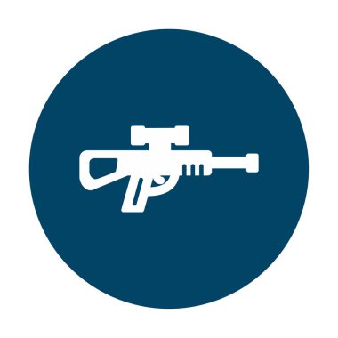Keskin nişancı silahı ikonu vektör çizimi