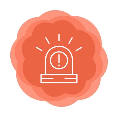 Uyarı simgesi, taslak biçimi, vektör illüstrasyonu