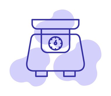 ölçekli düz simge, vektör illüstrasyonu