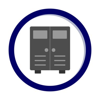 Lockers web simgesi, vektör illüstrasyonu                