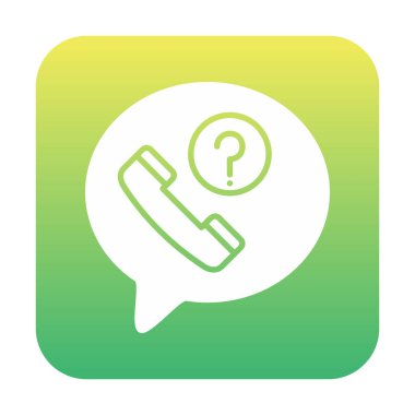 Basit kaçırılan çağrı simgesi, vektör illüstrasyonu