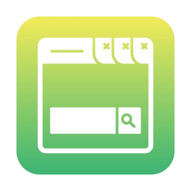 Arama Çubuğu simgesi vektör illüstrasyon tasarımı