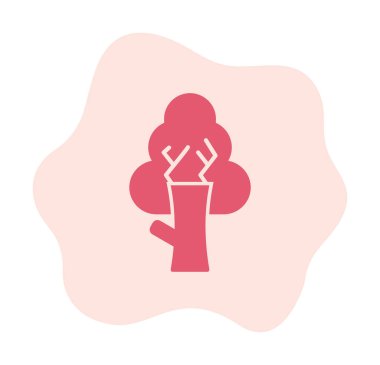 ağaç simgesi basit resimleme