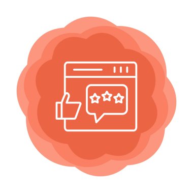 Geri besleme simgesi vektör illüstrasyon tasarımı