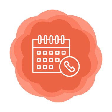 Takvim simgesi, vektör illüstrasyonu basit tasarım