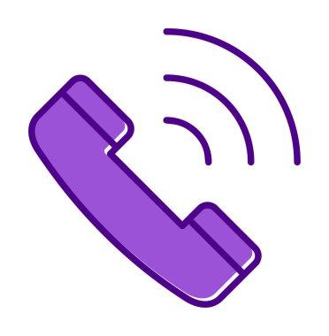 Telefon var. Web simgesi vektör illüstrasyonu