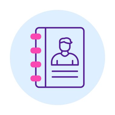 kitap simgesini başvurun, illüstrasyon vektör 