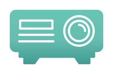 Projector web icon vector illustration