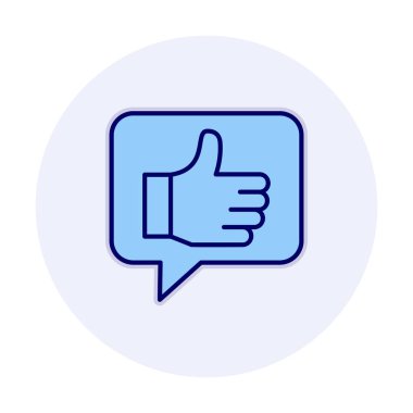 başparmak yukarı Web simgesi, vektör çizim                   