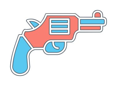 Basit düz silah illüstrasyonu