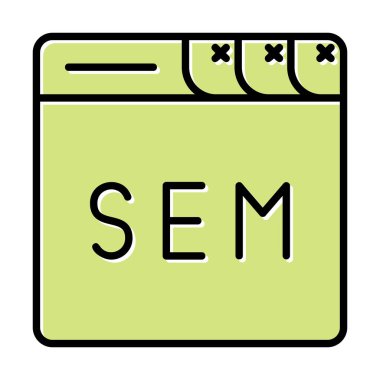 Web tarayıcı simgesi, vektör illüstrasyonu basit tasarım