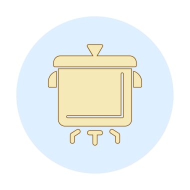 Pişirme vektörü düz simge. Pişirme Otu                   