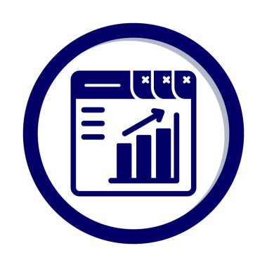 büyüme grafik simgesini, vektör çizim