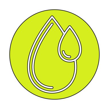 su damlası ağ simgesi, vektör illüstrasyonu 