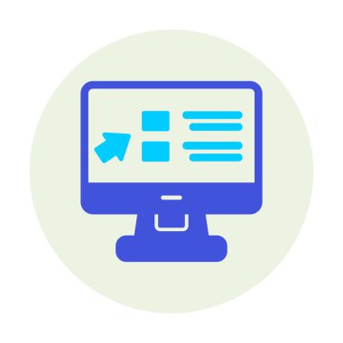 Basit Online Course Üniversitesi simgesi, vektör illüstrasyonu