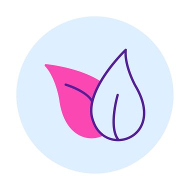 ekoloji sembolü, yaprak simgesi, vektör illüstrasyon grafiği