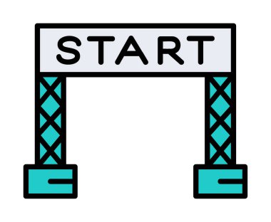 satır simge vektör çizim başlatmak