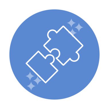 Bulmaca simgesi izole edildi. iş vektörü illüstrasyon tasarım şablonu