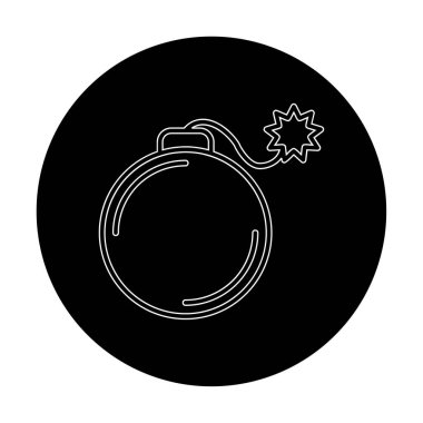 karikatür bombası, vektör illüstrasyonu