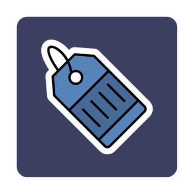 Basit Fiyat Etiketi vektör çizimi