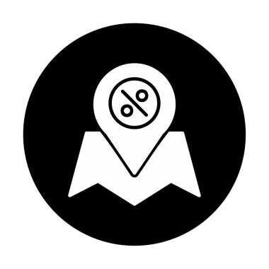 konum pin simgesi, vektör illüstrasyonu basit tasarım