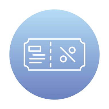 Hediye çeki web simgesi, vektör illüstrasyonu 