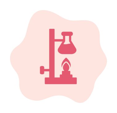 Basit Kimyasal Deney simgesi, vektör çizimi