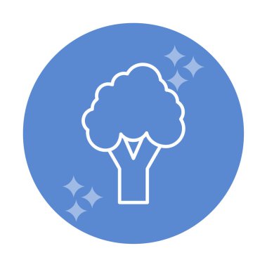 brokoli web simgesi, vektör illüstrasyonu  