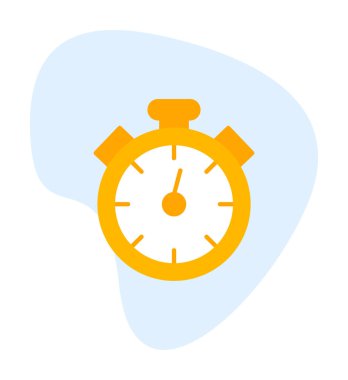 düz grafik kronometre vektör çizimi