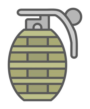 El bombası ağ simgesi, vektör illüstrasyonu