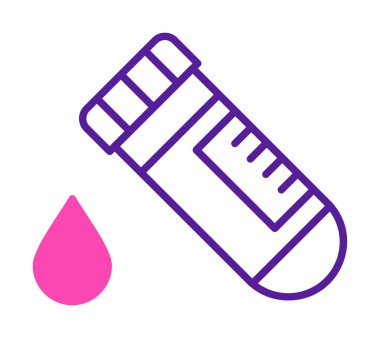 Kan Test Ağı simgesi, vektör illüstrasyonu