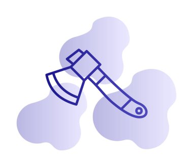 Balta. Web simgesi basit illüstrasyon