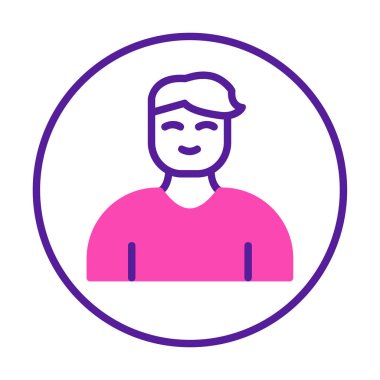 Profil simgesi vektör illüstrasyonu