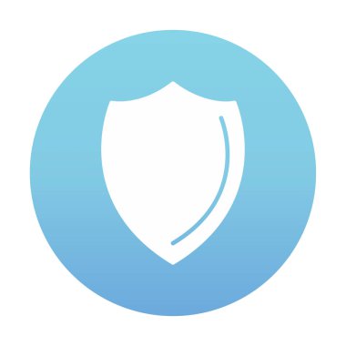 Kalkan düz kutsal kişilerin resmi. Vektör çizim