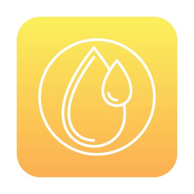 su damlası ağ simgesi, vektör illüstrasyonu 