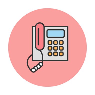 telefon düzlüğü simgesi. vektör illüstrasyonu