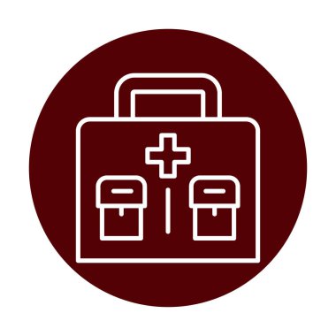 İlk yardım kiti vektör illüstrasyonu