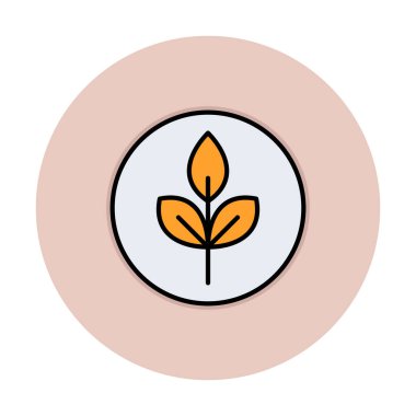 Yaprak logosu tasarımının vektör çizimi. Ekoloji kavramı 