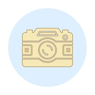 fotoğraf makinesi ikon vektör illüstrasyonu                      