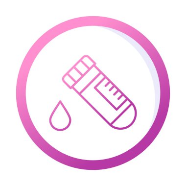 Kan Test Ağı simgesi, vektör illüstrasyonu