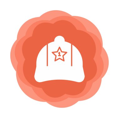 Bir numaralı simge ile kapağın vektör illüstrasyonu 