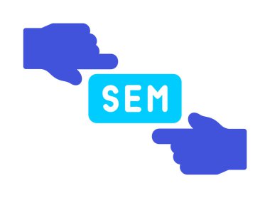 Basit düz Sem simge vektör çizimi 