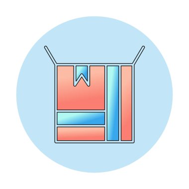 kutusu simgesini açın. vektör çizim                                      