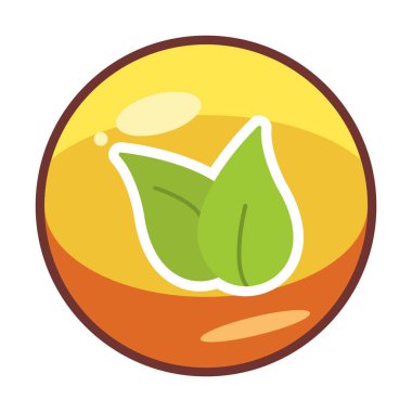 ekoloji sembolü, yaprak simgesi, vektör illüstrasyon grafiği