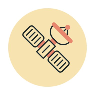 Uydu vektör çizimi, simge ögesi biçimi                     