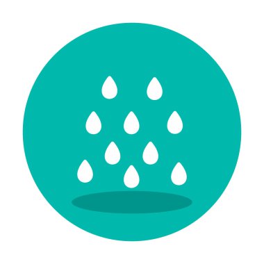 yağmur simgesi, vektör illüstrasyonu  