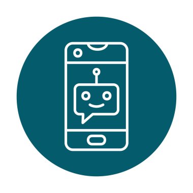 Sohbet simgesi vektör illüstrasyonu