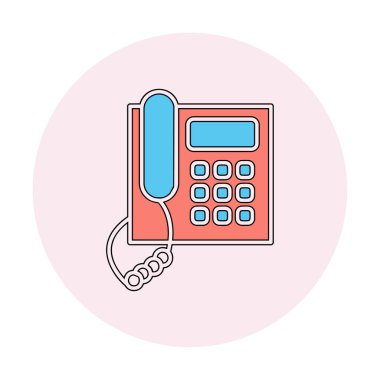 telefon düzlüğü simgesi. vektör illüstrasyonu